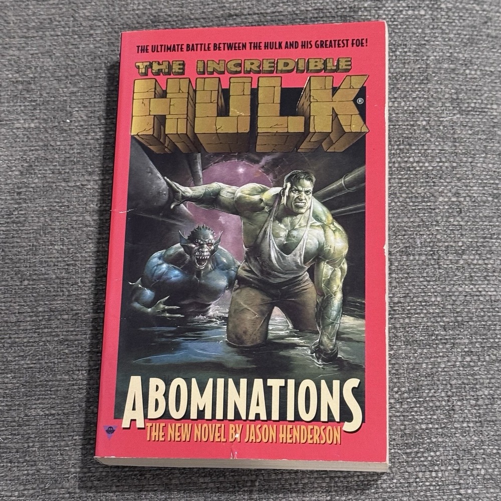 THE INCREDIBLE HULK: ABOMINATIONS Jason Henderson, Preiss 1997 1st ptg Paperback